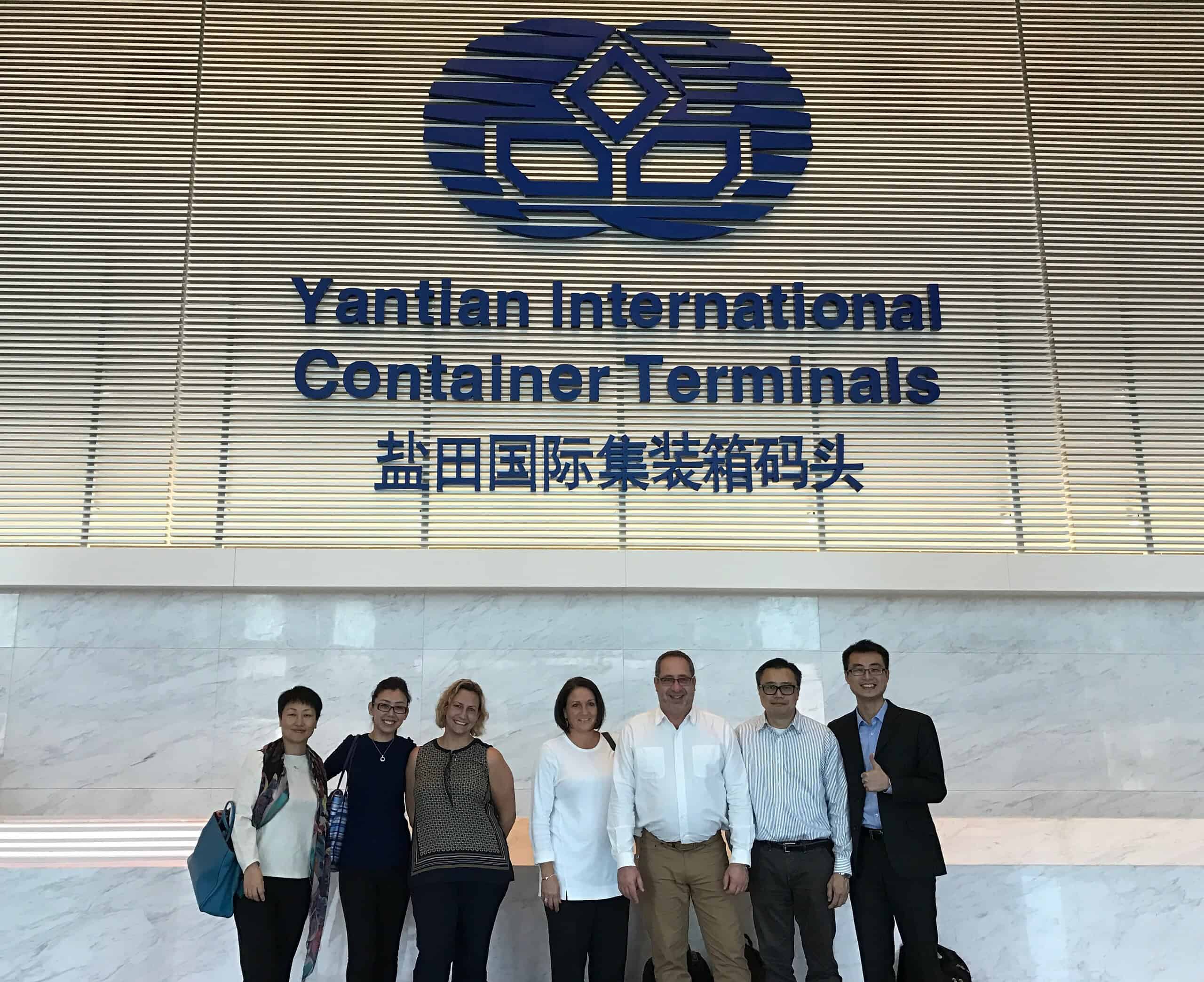 Etien at Yantian International Container Terminals in Shenzhen, China, during corporate buying career