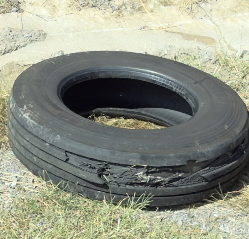 Ralson Failed Tire Close up